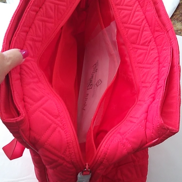 Vera Bradley Triple Compartment Travel Bag, Canyon Sunset Red - Picture 9 of 15